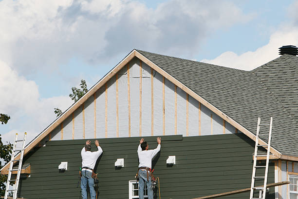 Professional Siding Repair technician working in South Bloomingville, OH